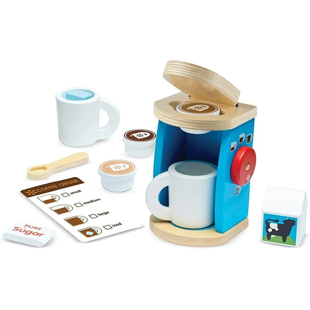 Melissa & Doug - Wooden Brew & Serve Coffee Set