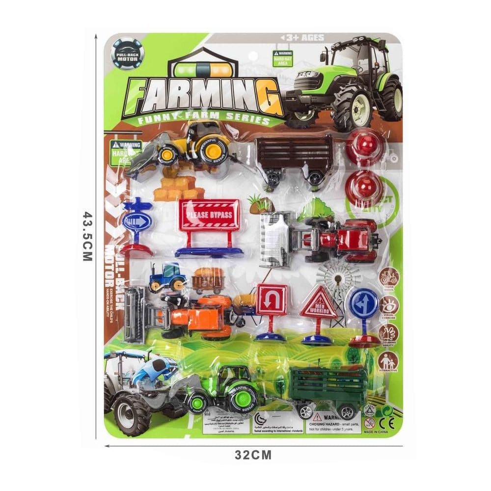 Pull Back Farm Set 124B