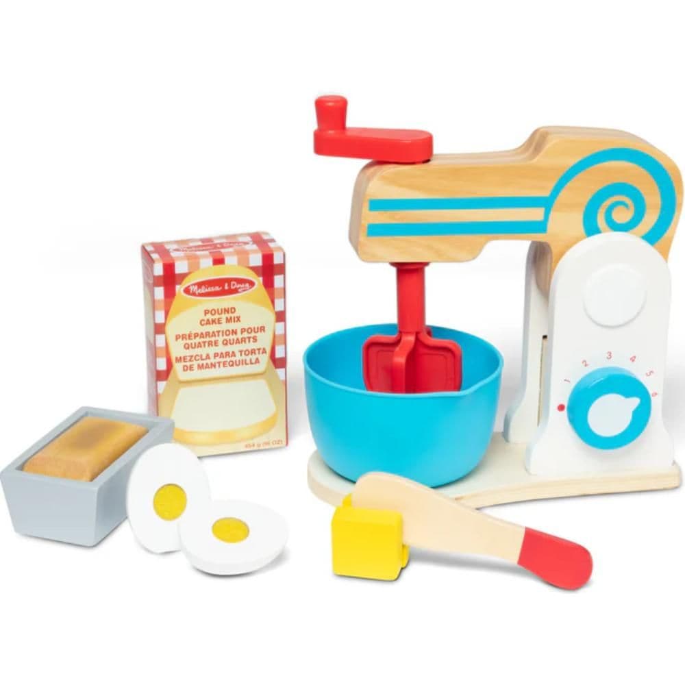 Melissa & Doug - Wooden Make-A-Cake Mixer Set