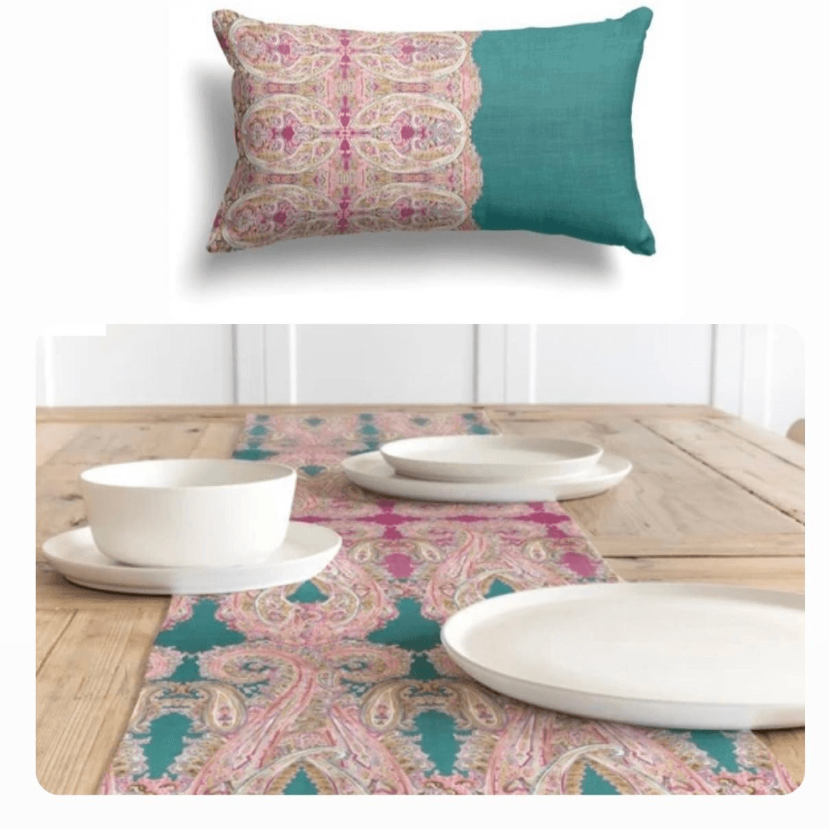  Runner Set - 150 Cm × 45 Cm With One Cushion Cover  