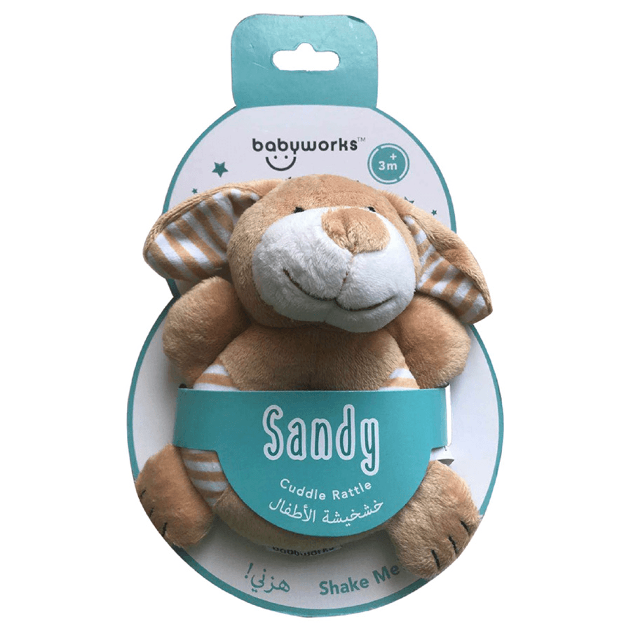 Baby Works - Bibibaby Cuddle Rattle - Sandy Dog