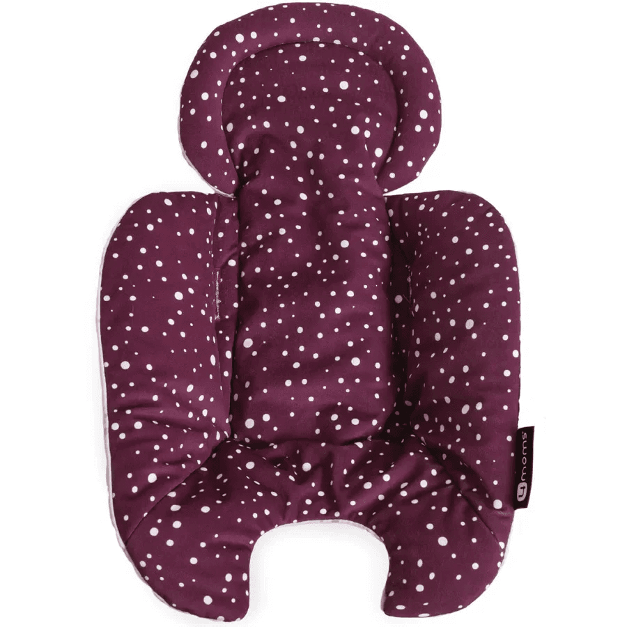 4Moms MamaRoo 5 Multi-Motion Baby Swing (Grey) + Newborn Insert (Maroon/Plush