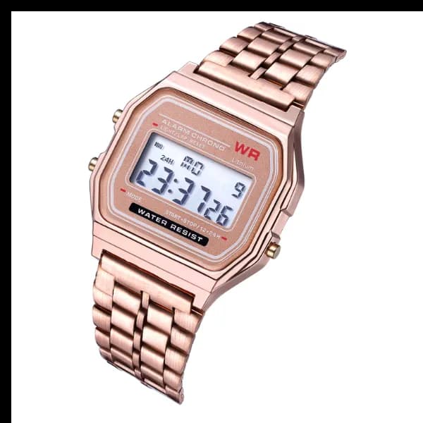 Retro Classic Design Wrist Watch For Women - Rose Gold