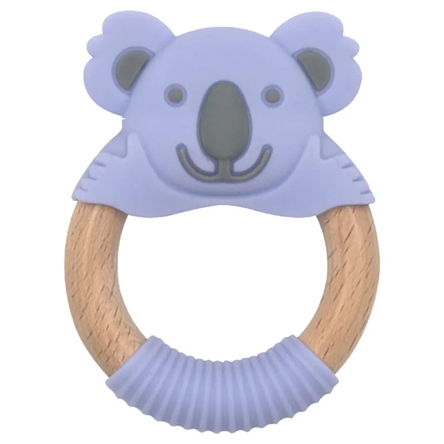 Baby Works - Bibibaby Teething Ring - Kira Koala (Violet/Grey)