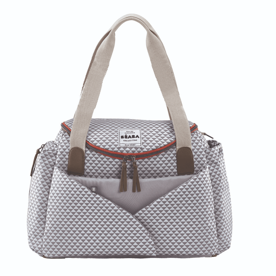 Beaba Sydney Ii Changing Bag Play Print (Grey/Coral)