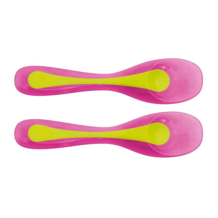 Brother Max - 2 Travel Spoons (Pink/ Green)