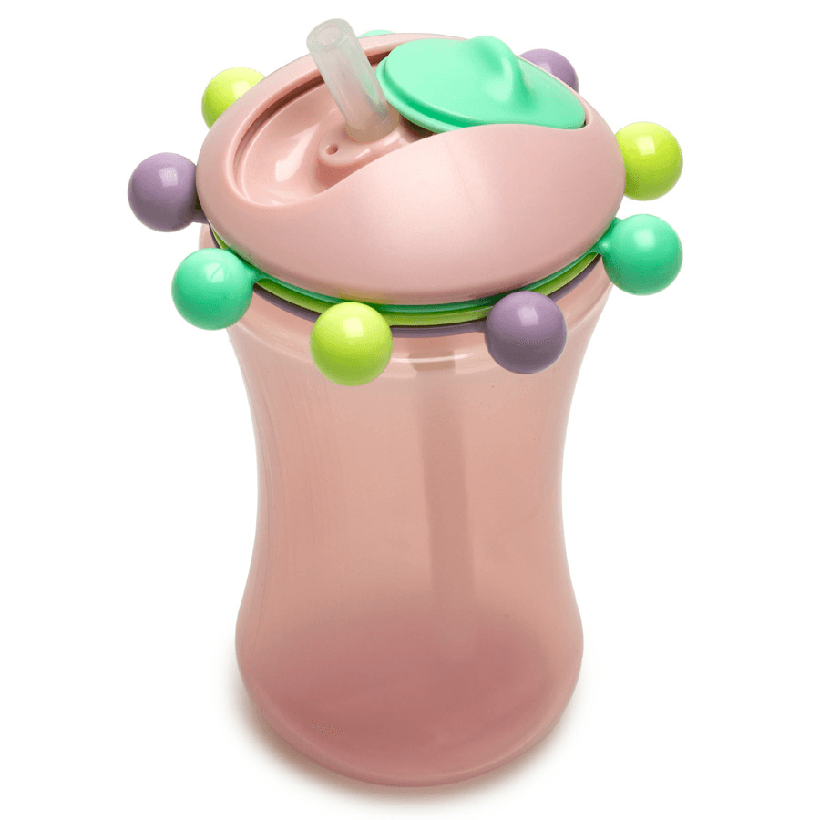 Melii Abacus Straw Sippy Cup Pink 340 ml