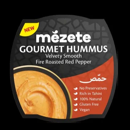 Mezete Hummus Fire Roasted Red Pepper 215 G