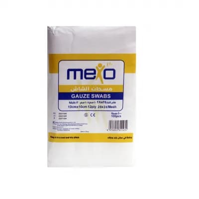 Mexo Gauze Swab 10 Cm X 10 Cm 12 Ply 100 S