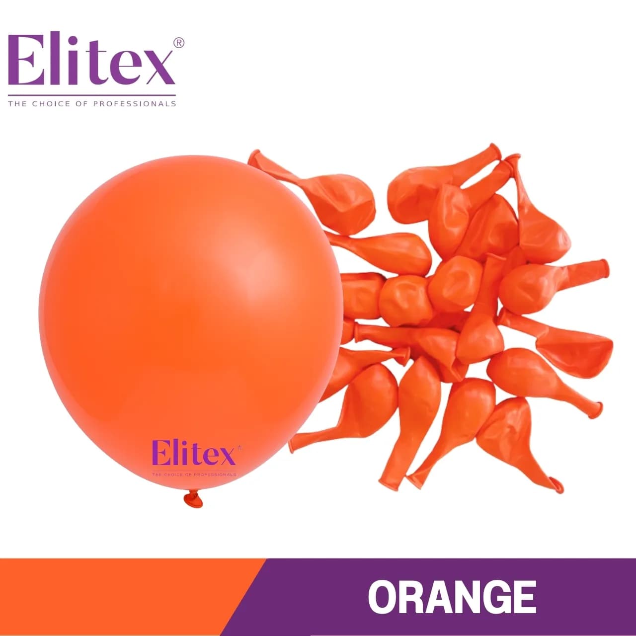 36 Inch Round Balloon Standard Orange (3 Pcs)