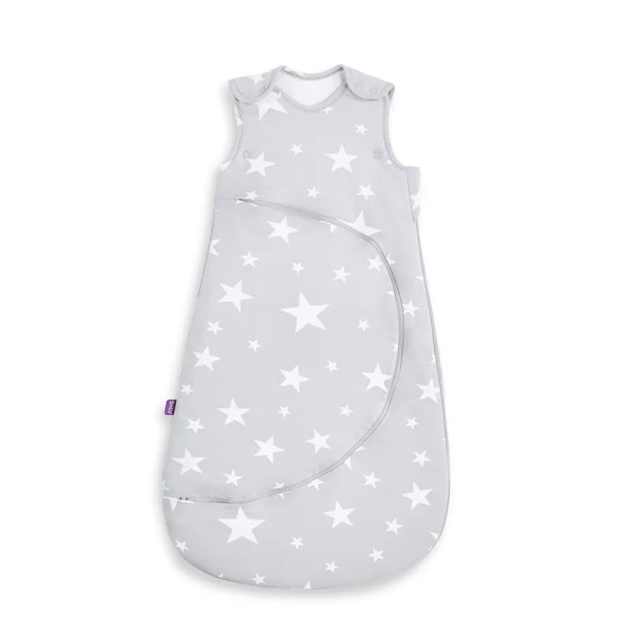 Snuzpouch Sleeping Bag, 1.0 Tog, 0-6M (White Star)