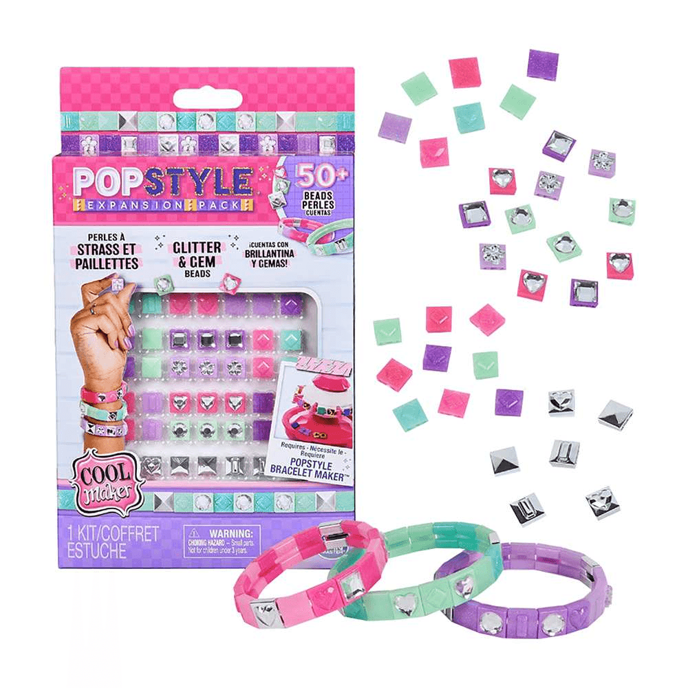 Cool Maker Pop Style Bracelet Maker Expansion Pack (50+ Beads)