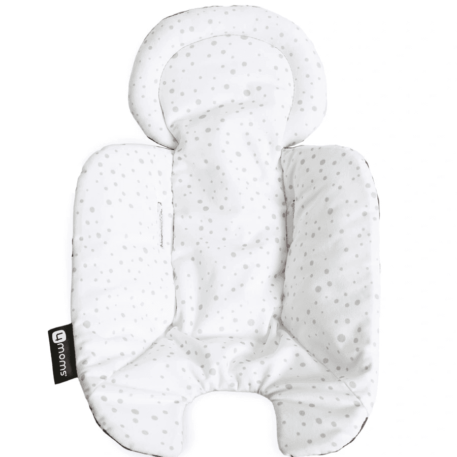 4Moms MamaRoo 5 Multi-Motion Baby Swing (Grey) + Newborn Insert (Maroon/Plush