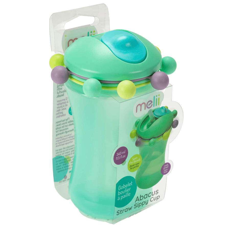 Melii Abacus Straw Sippy Cup Mint 340 Ml