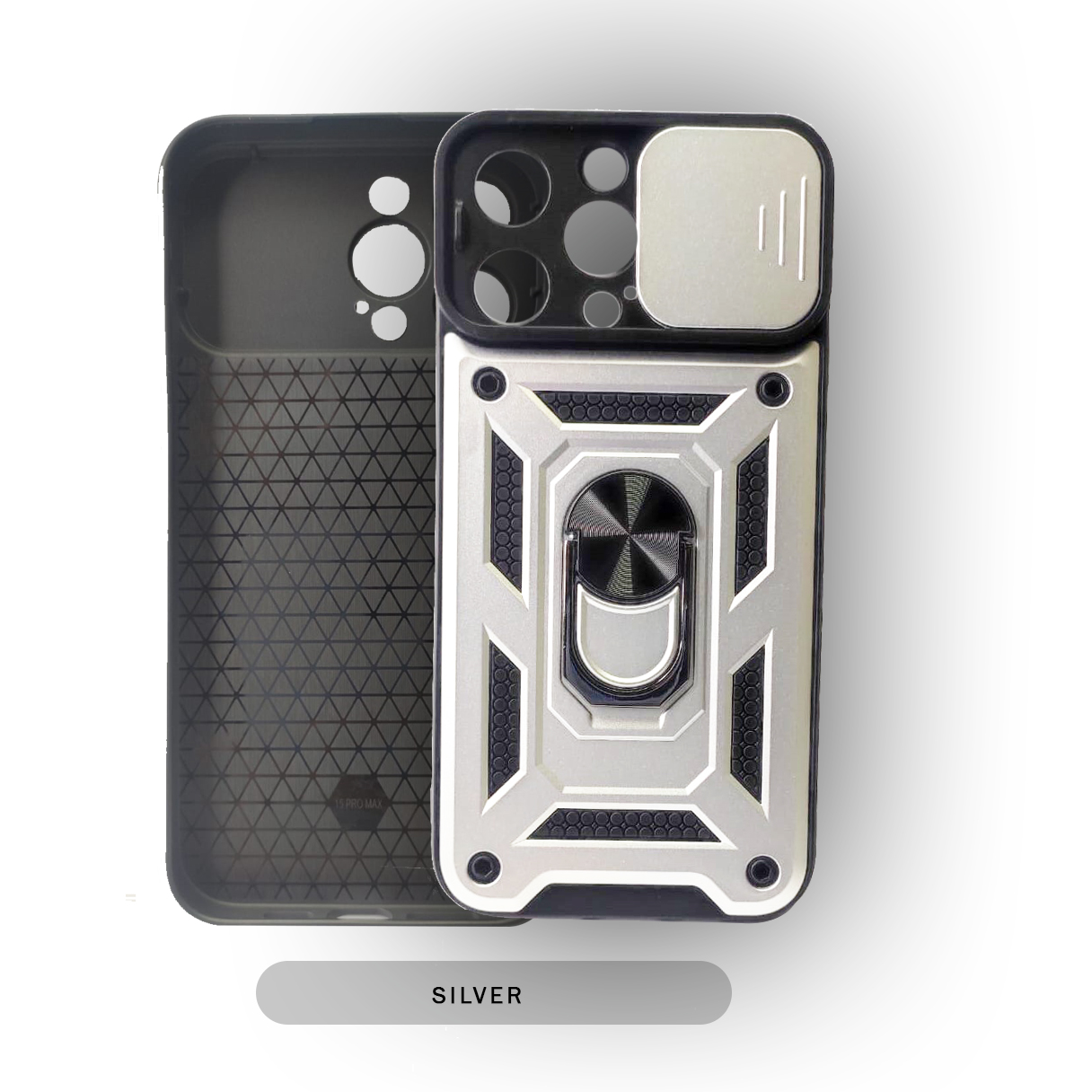 Camera Protector Design Back Cover For Iphone Silver 