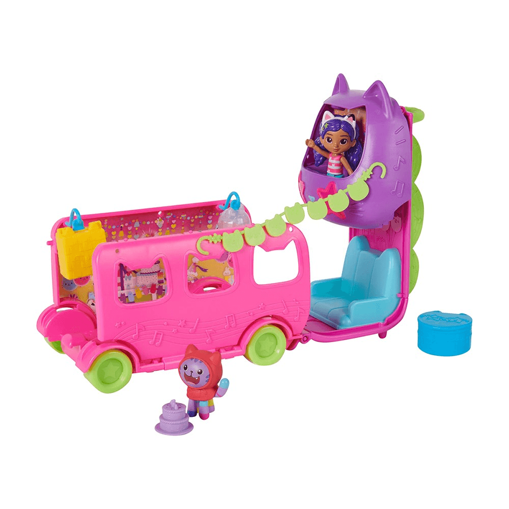 Gabby'S Dollhouse Cat-Errific Purrfect Party Bus Playset