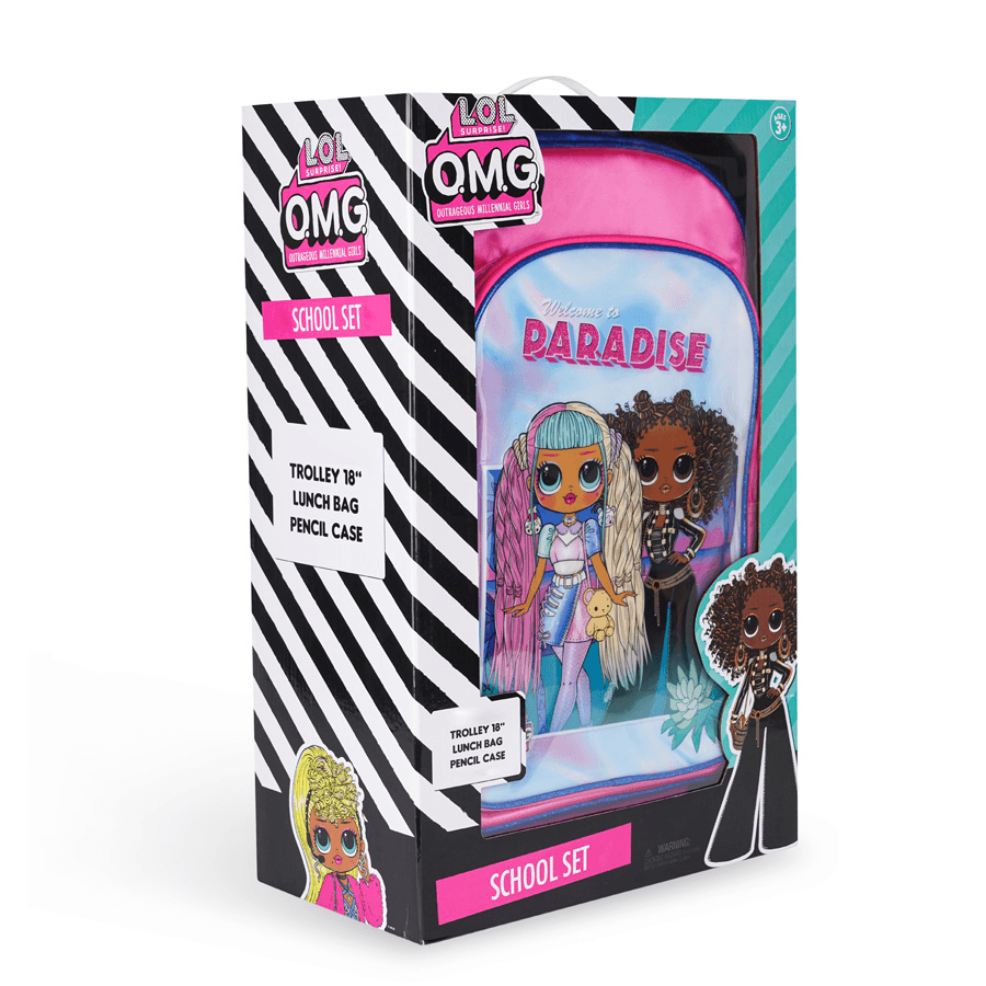 Lol Omg Welcome To Paradise 3In1 Trolley Box Set 18"
