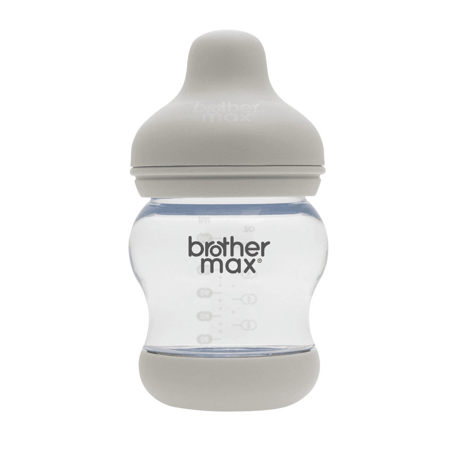 Brother Max - Pp Anti-Colic Feeding Bottle 160Ml/5Oz + S Teat (Grey)