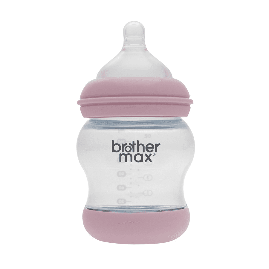 Brother Max - Pp Anti-Colic Feeding Bottle 160Ml/5Oz + S Teat (Pink)