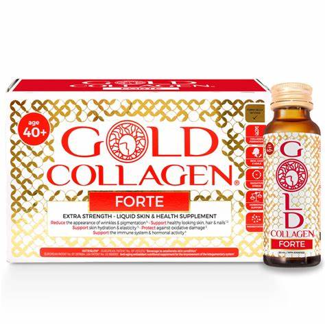 Gold Collagen Forte Liquid Supplement Bottles (40+ Years) - 10'S