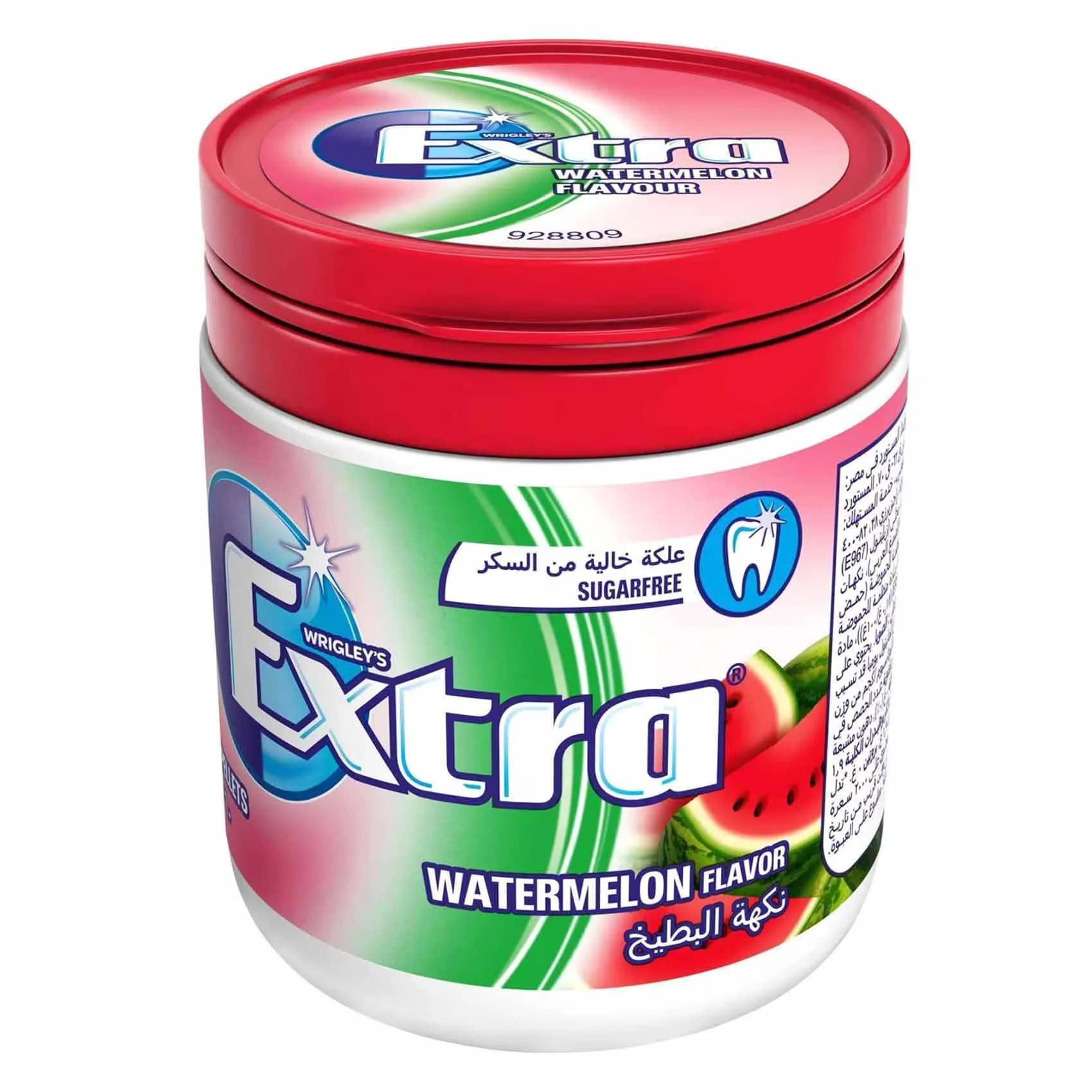 Extra Gum Watermelon Bottle, 84G