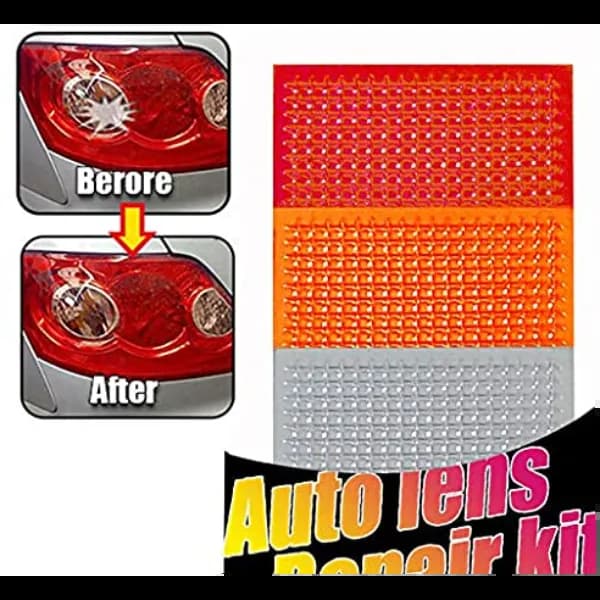 Generic Auto Lens Repair Kit Quick Fix A Cracked Broken Tail Light Smooth Surface Polish Red Amber