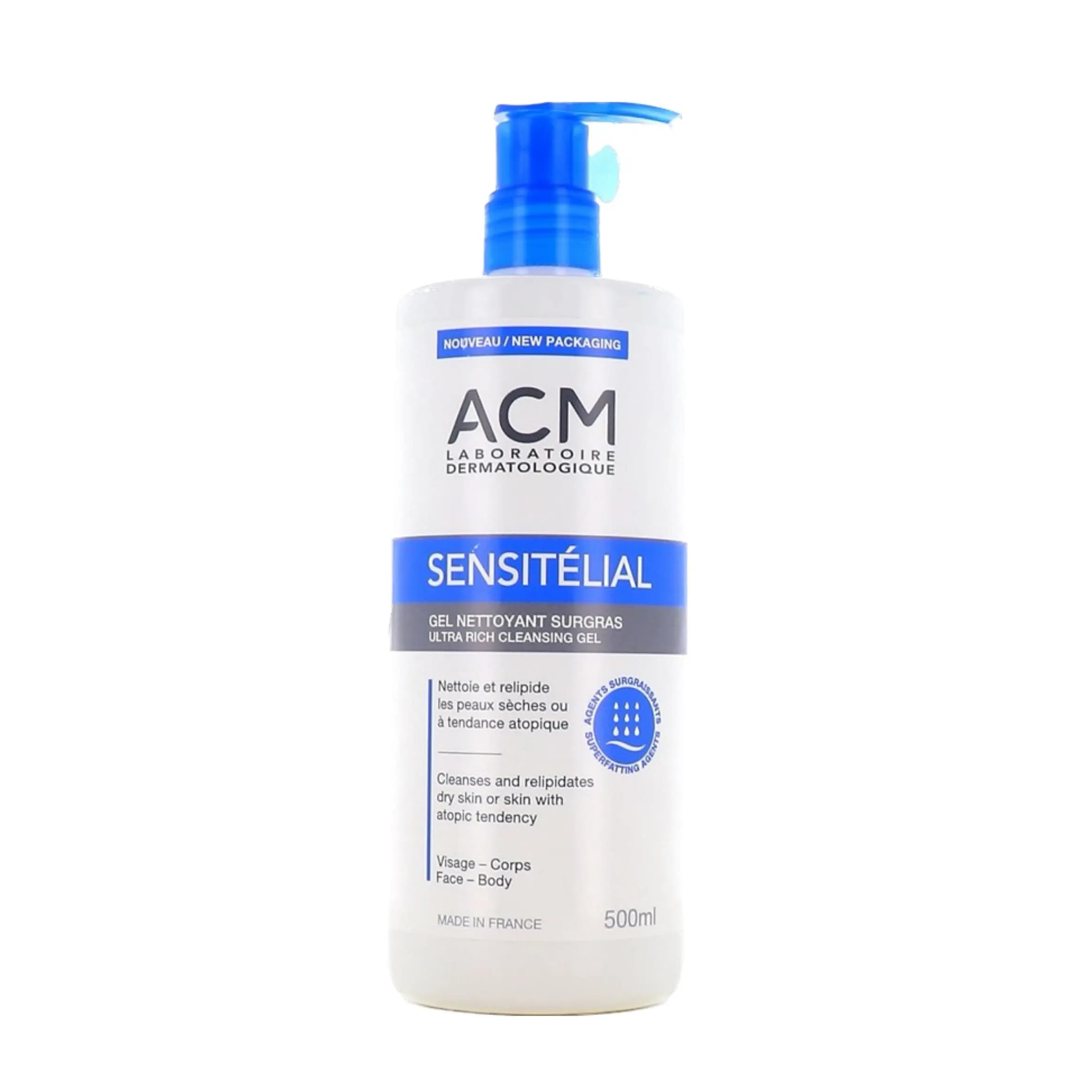 Acm Sensitelial Ultra Rich Cleansing Gel 500 Ml