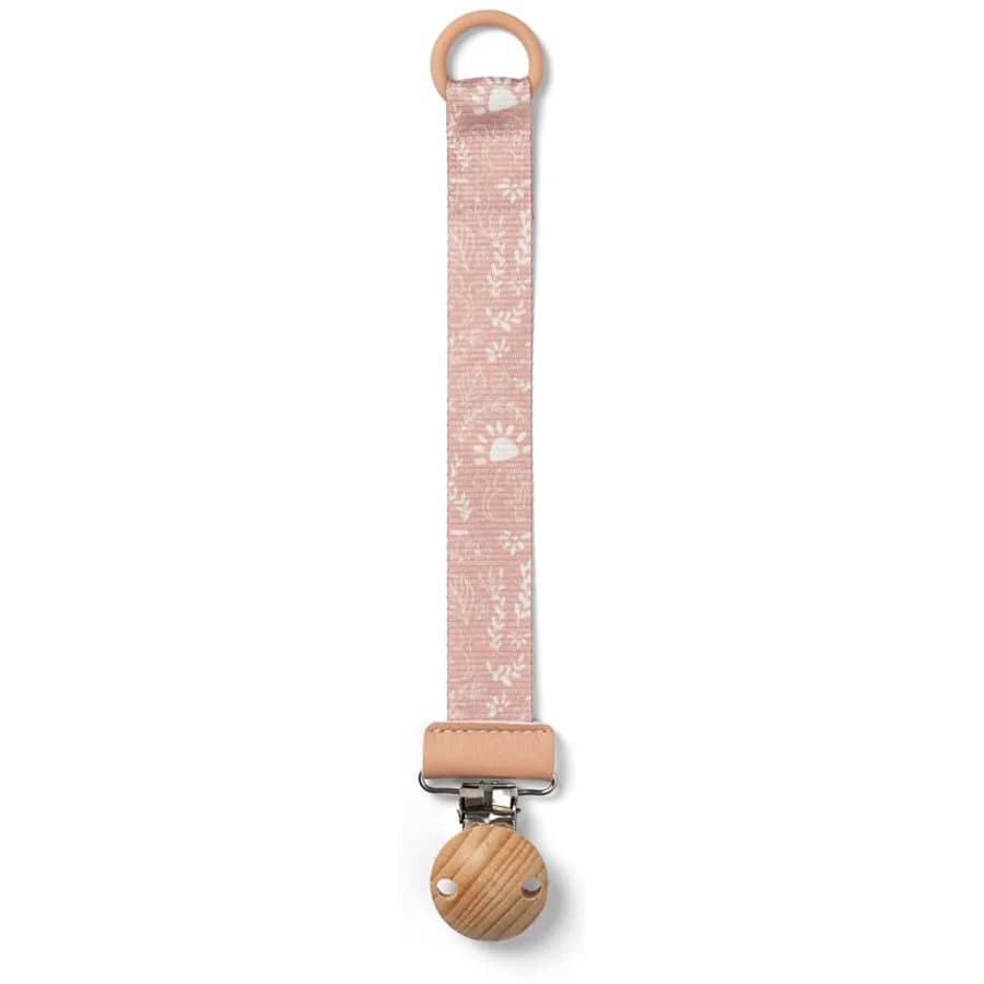 Elodie Details Pacifier Clip Wood - Monkey Sunrise (Pink)