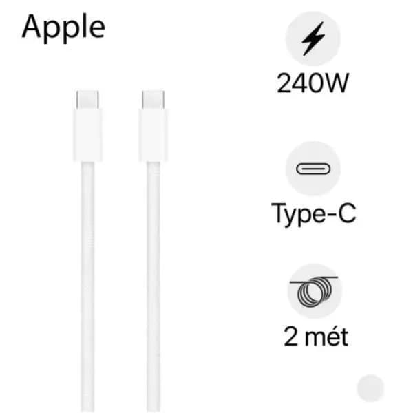 Apple Braided Usb C To Usb C Charging Cable 2mtr