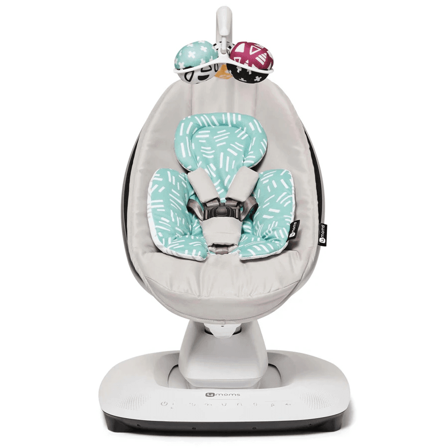 4Moms MamaRoo 5 Multi-Motion Baby Swing (Grey) + Newborn Insert