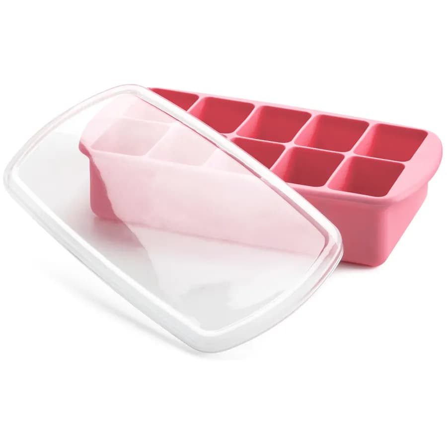 Melii Silicone Baby Food Freezer Tray 2 Oz Pink