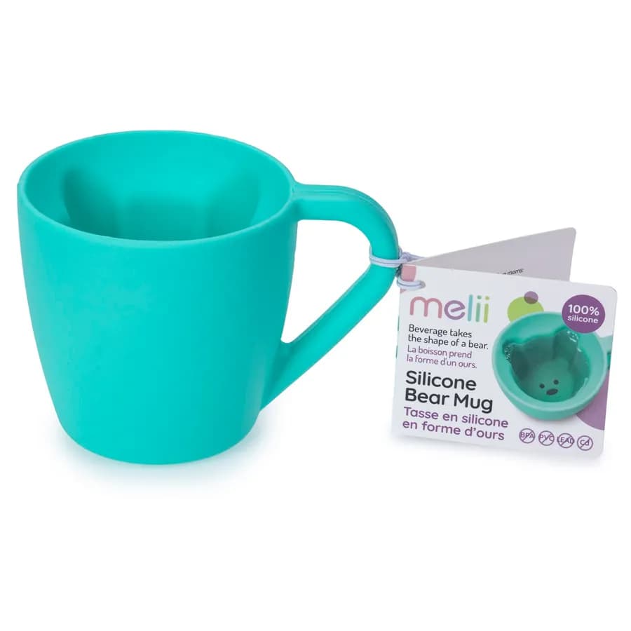 Melii Silicone Mug Turquoise Bear