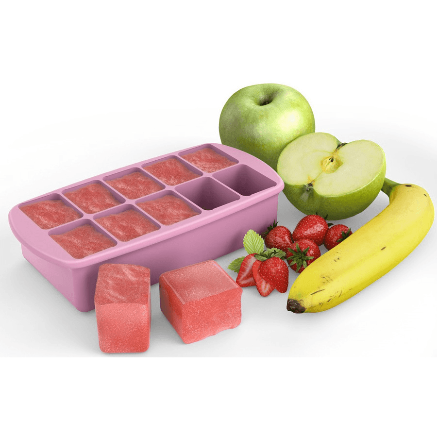 Melii Silicone Baby Food Freezer Tray 2 Oz Pink