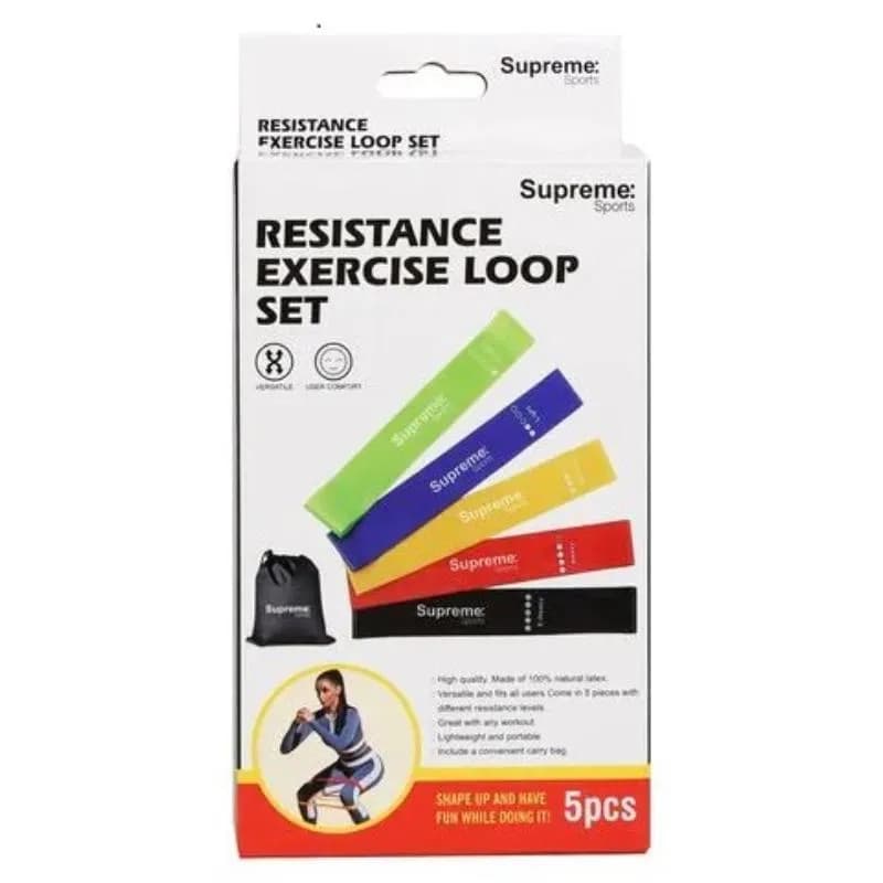 Resistance Exercise Loop Set - 5pcs