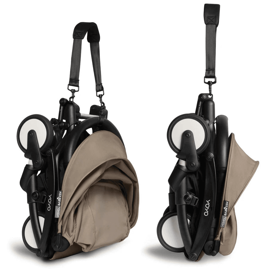 Babyzen YOYO² 6+ Stroller - Black Frame with Color Pack 6+(Taupe)