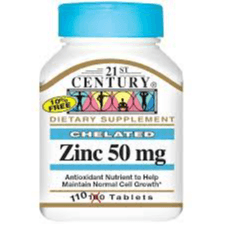 21st Century Zinc 50mg 110's Tab (62602)