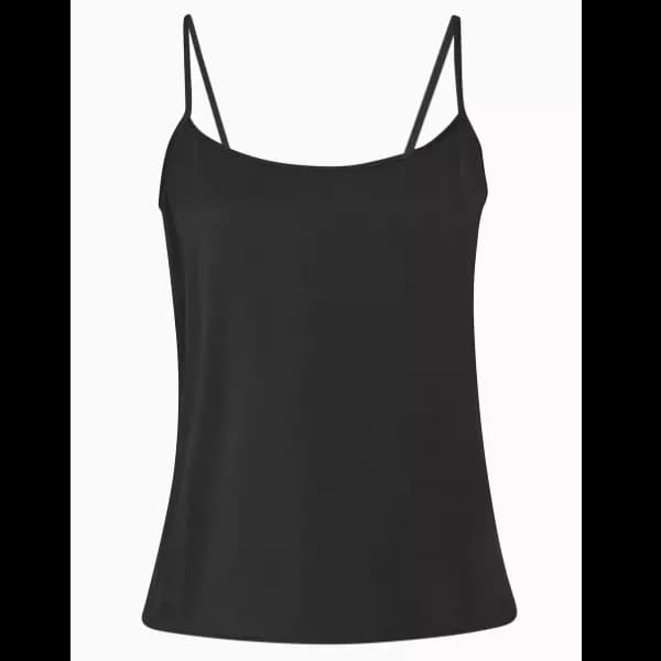 Womens Modern Fashion Comfortable Inner Camisole Spaghetti Slip - Black