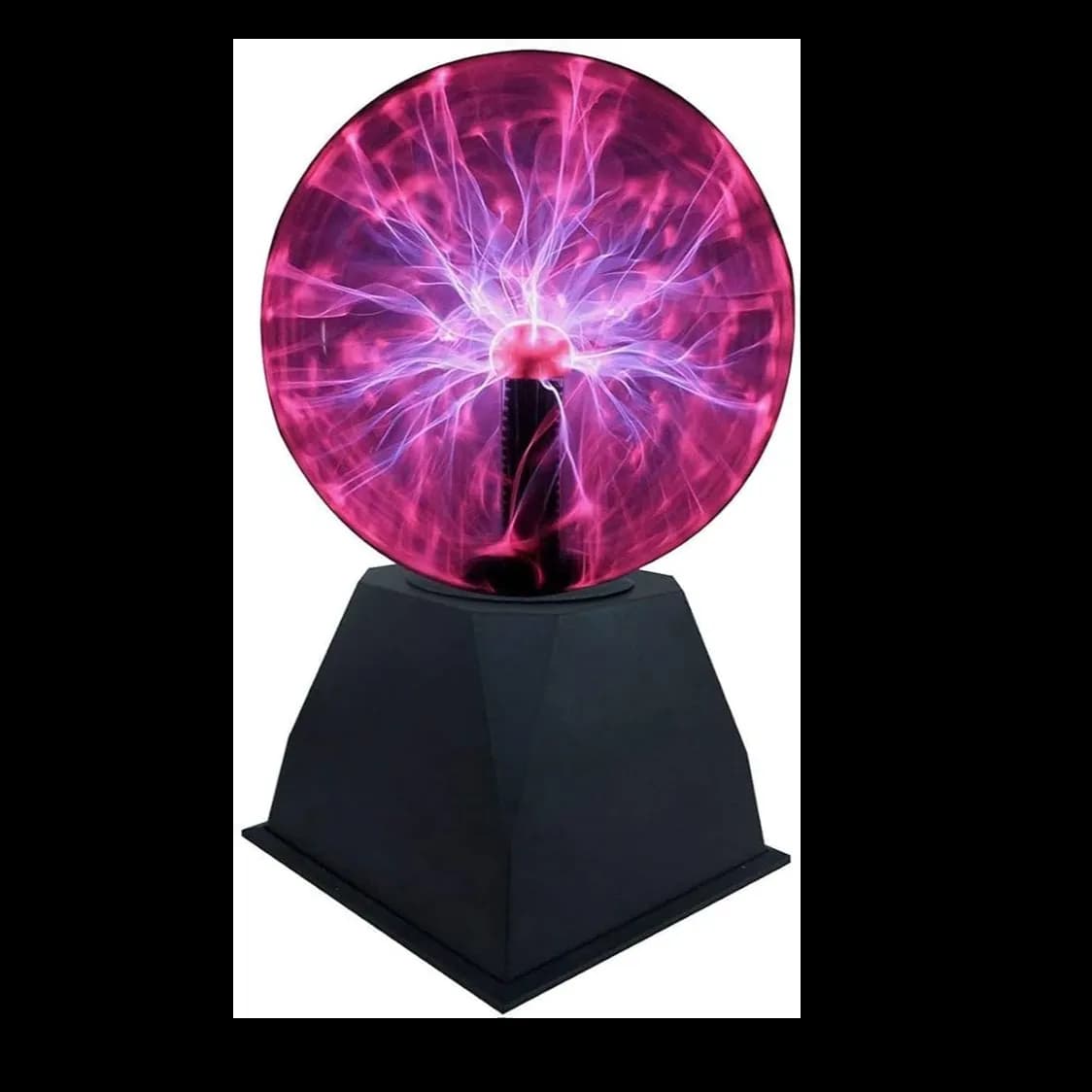 Generic Magic Plasma Ball Touch Sensitive Nebula Sphere Globe - Black A