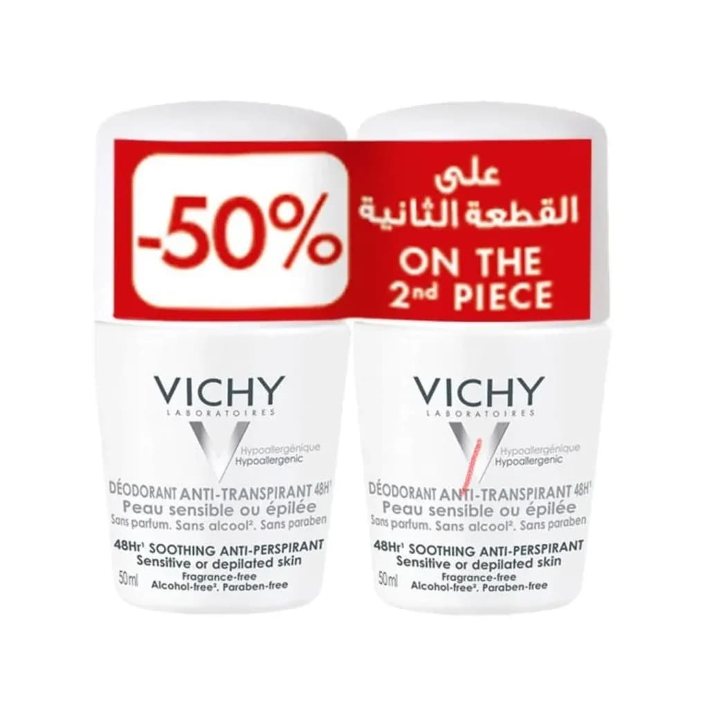 Vichy Deo Anti Transpirant Sensitive 48 H (1+1) 50 Ml