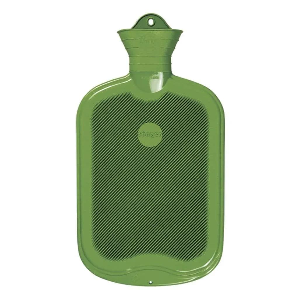 Hot Water Bottle With Cover 2L Green