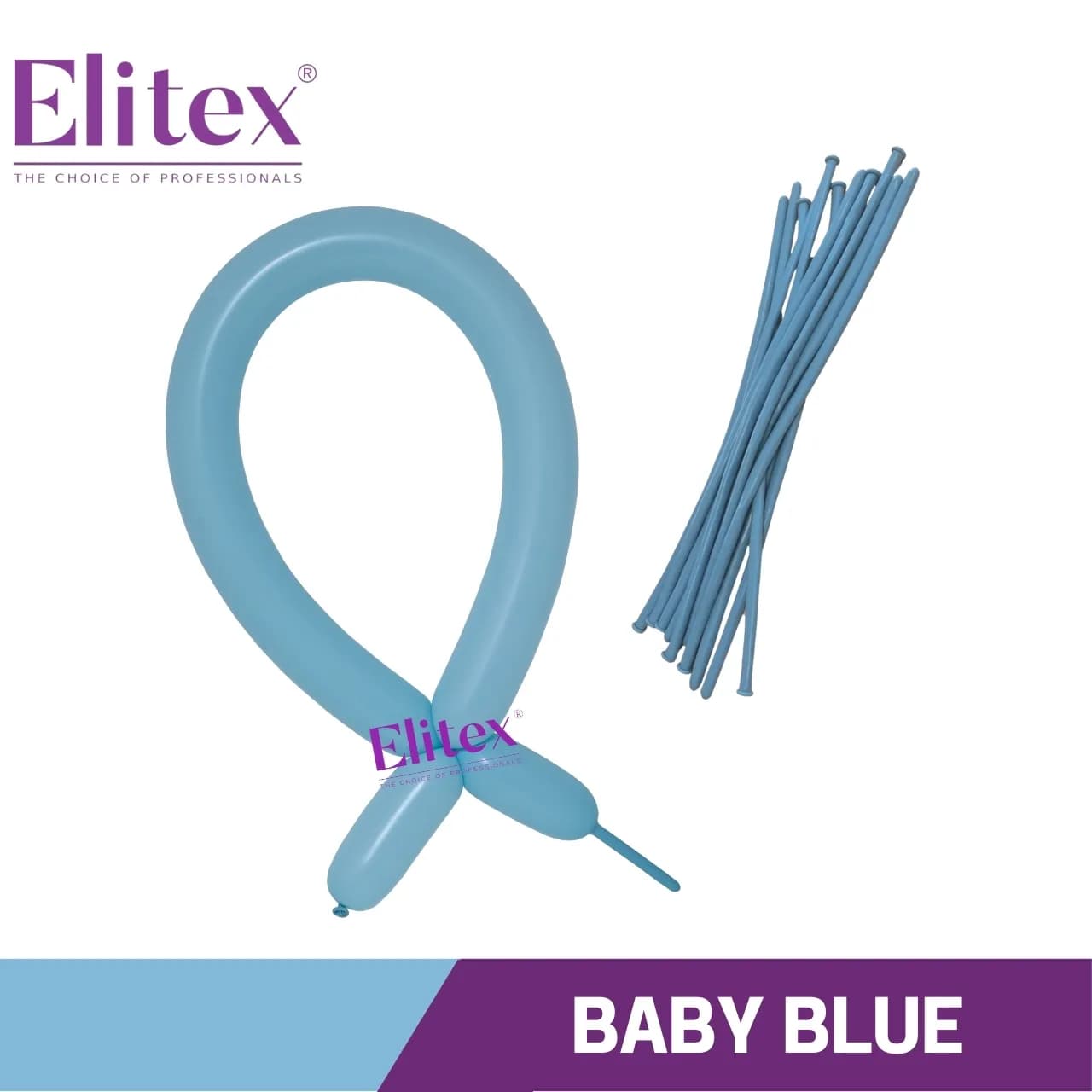 260 Baby Blue Twisting Ballons (50 Pcs)