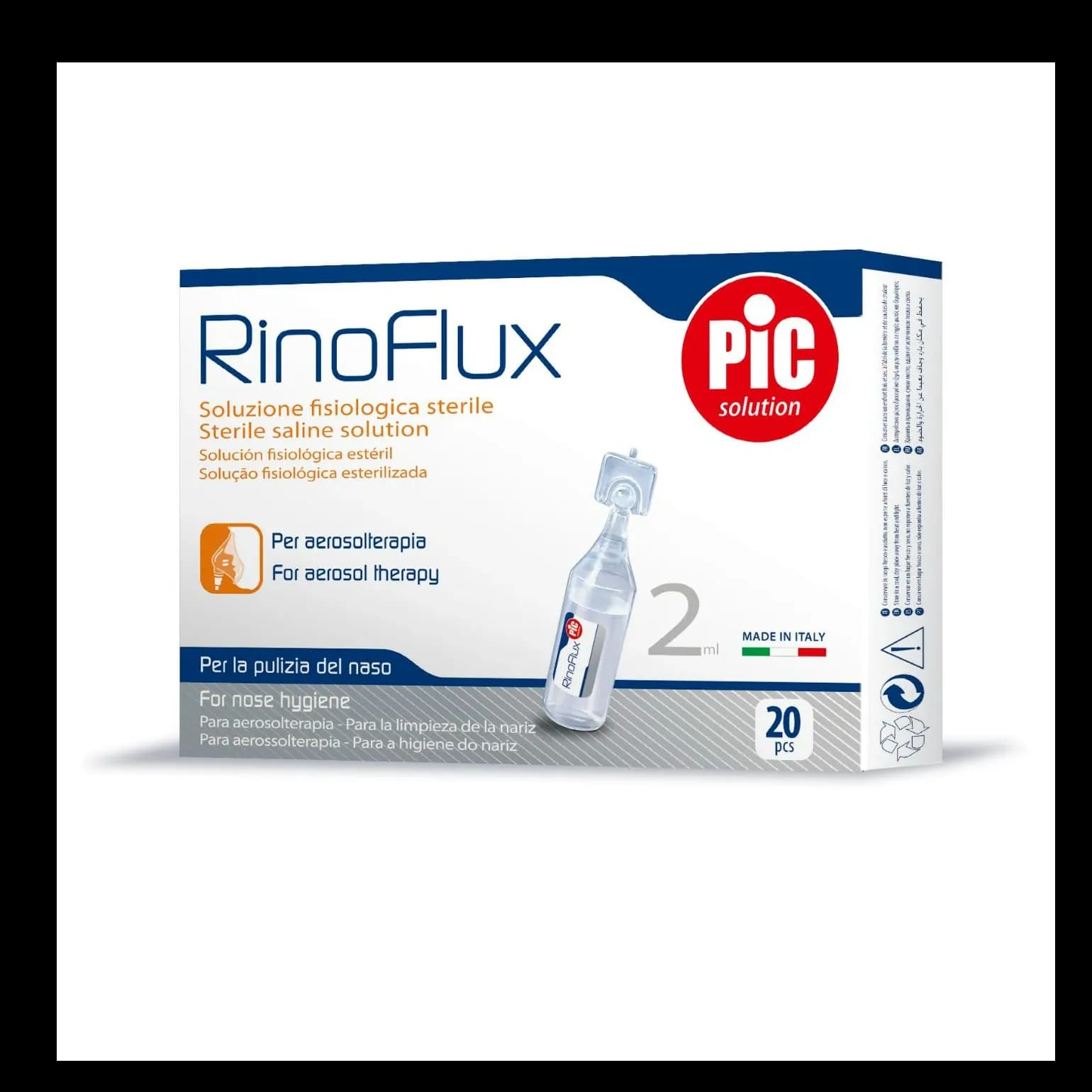 Pic Rinoflux Saline Solution 2 Ml * 20 S