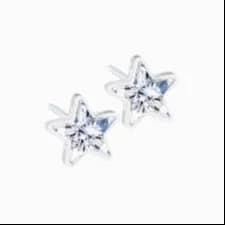 Blomdahl Medical Plastic 6Mm Earring Star Jet B