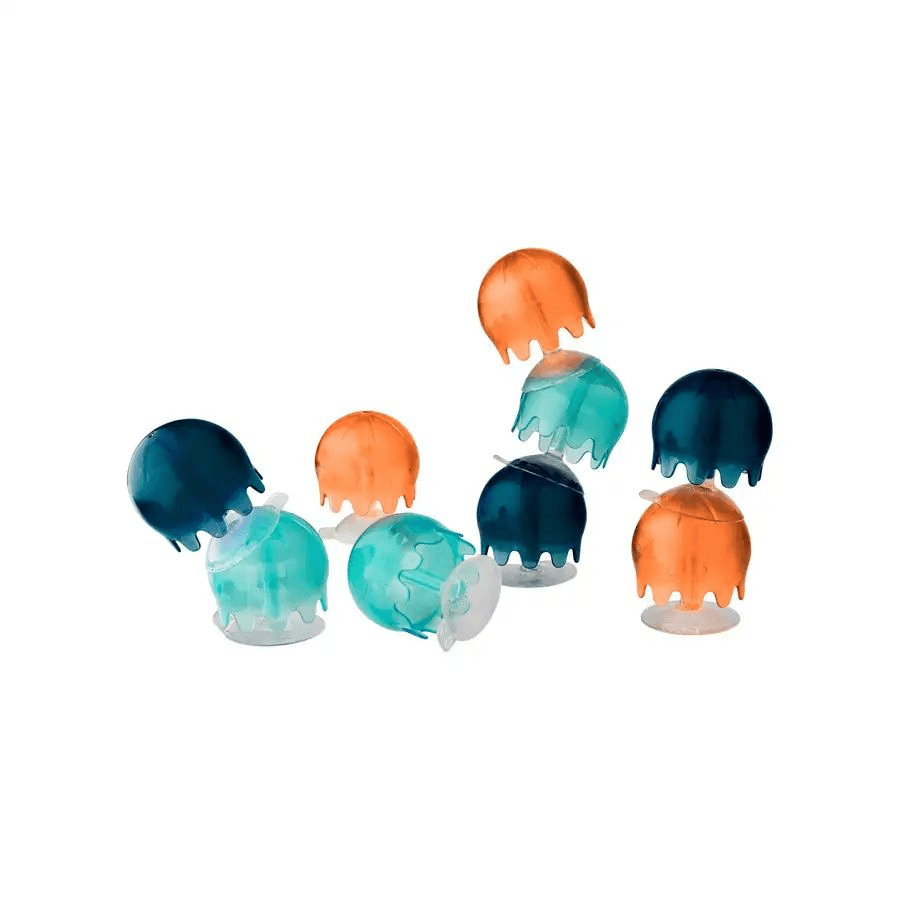 Boon- Jellies Suction Cup Bath Toy (Coral/Yellow)