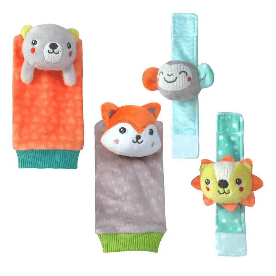 Moon Foot And Wrist Rattle Set Of 4