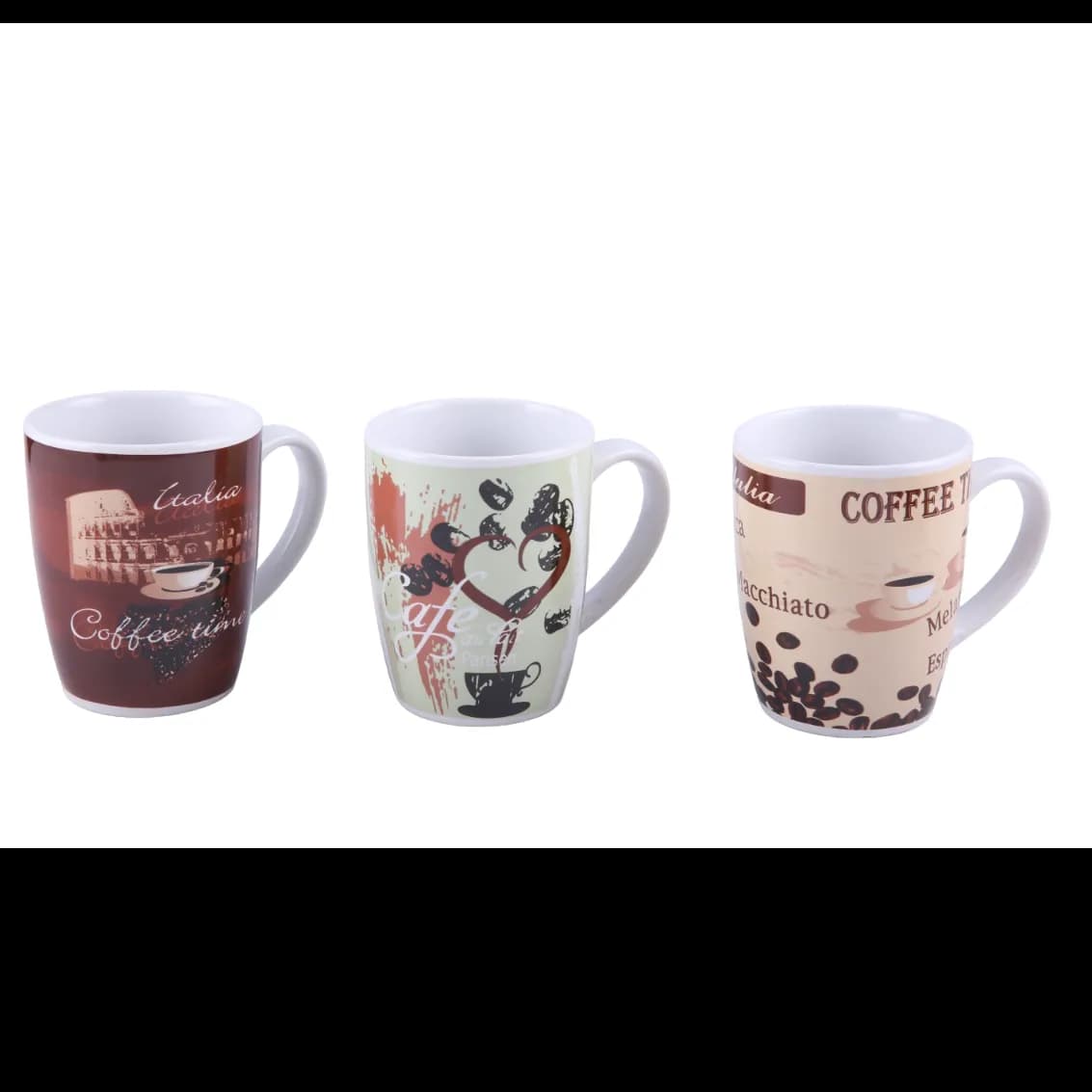 Ryb Mug 11oz With Coffee Design 3-piece Set (Model: 0939)