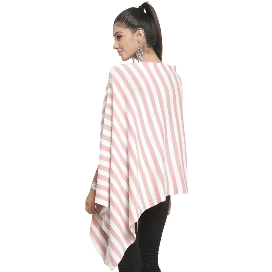 Knitted Fashion/ Maternity Poncho Kia (Blossom & Ivory)