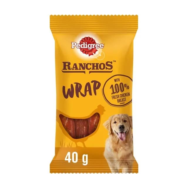 Pedigree Dog Food Ranchos Wrap 40G