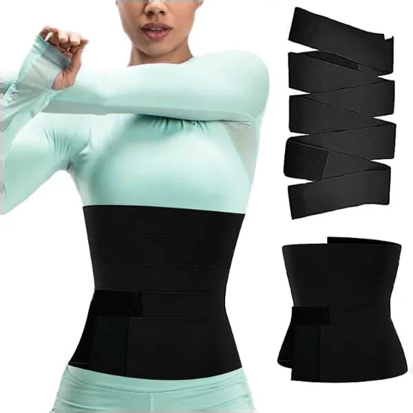 Waist Support Tape Shapewear For Women - Black