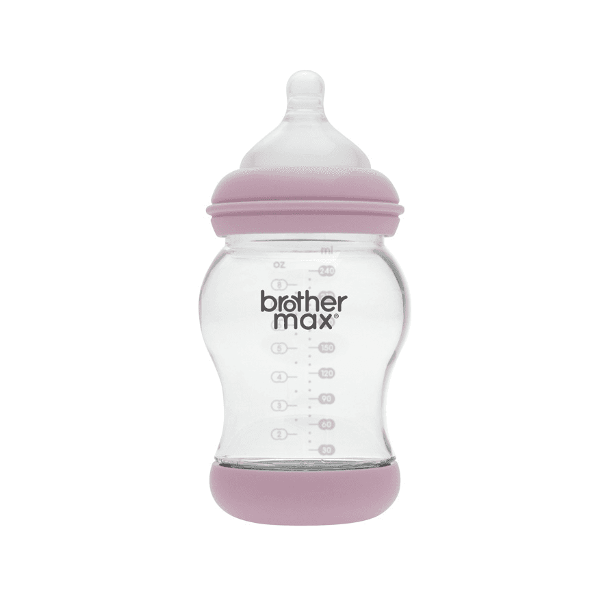 Brother Max - Pp Anti-Colic Feeding Bottle 240Ml/8Oz + M Teat (Pink)